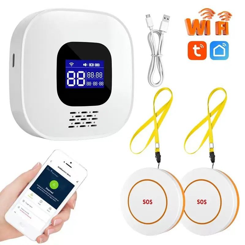 Sistema de Alarme SOS Tuya Smart para Cuidadores