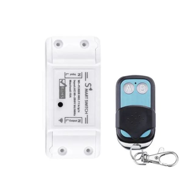 Interruptor Inteligente Wi-Fi Tuya Smart de 1 Canal com Medição de Energia e RF 433 MHz
