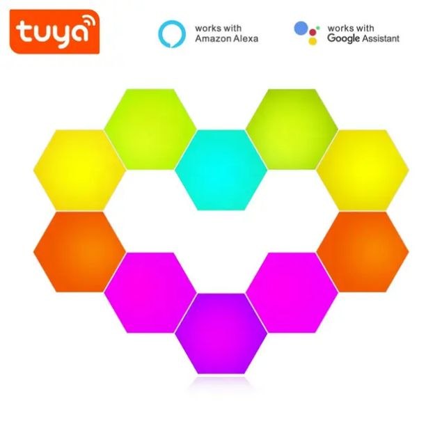 Luz Hexagonal WiFi Tuya Smart