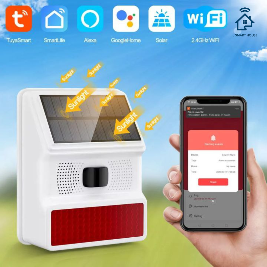 Sirene multifuncional  á prova de água Tuya Smart WiFi