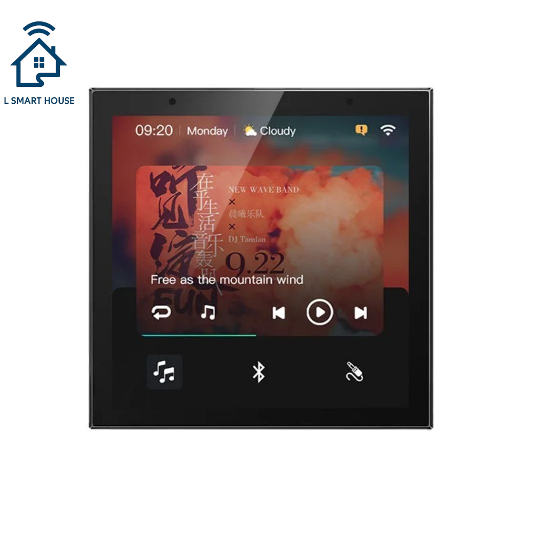 Painel de controle 4 polegadas 2 sidas de alto-falantes wifi/zigbee tuya