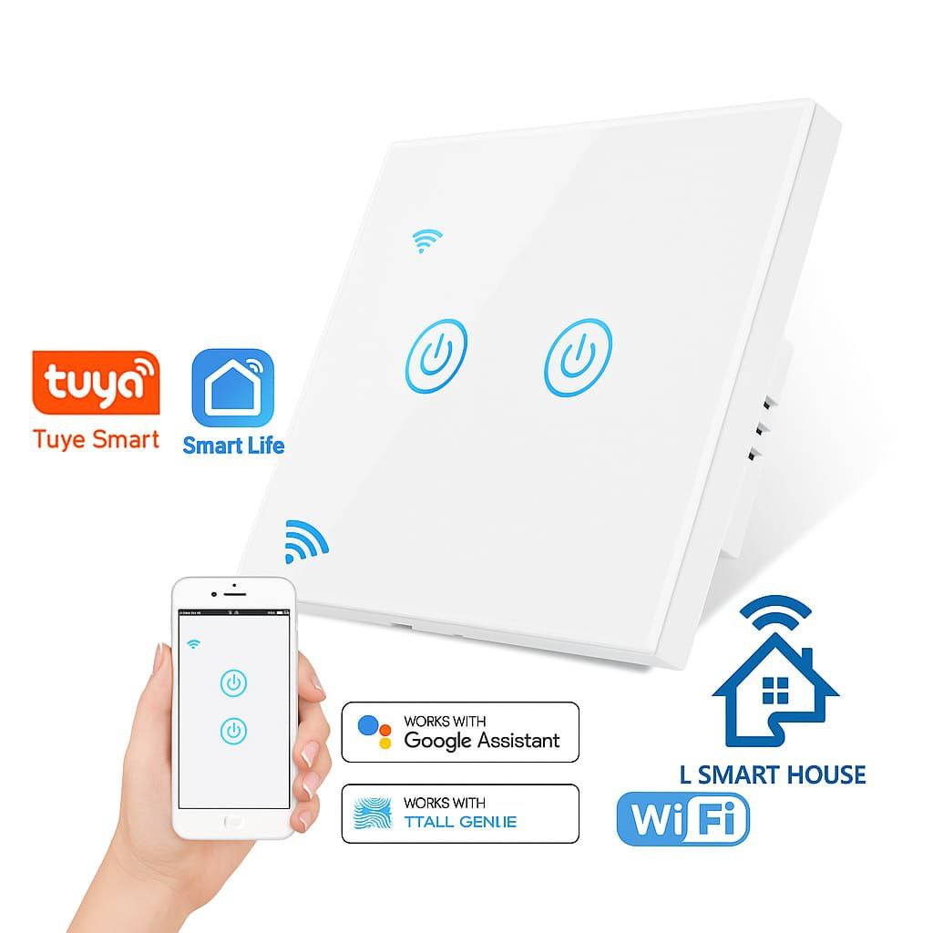 Interruptor Duplo inteligente Wifi Tuya