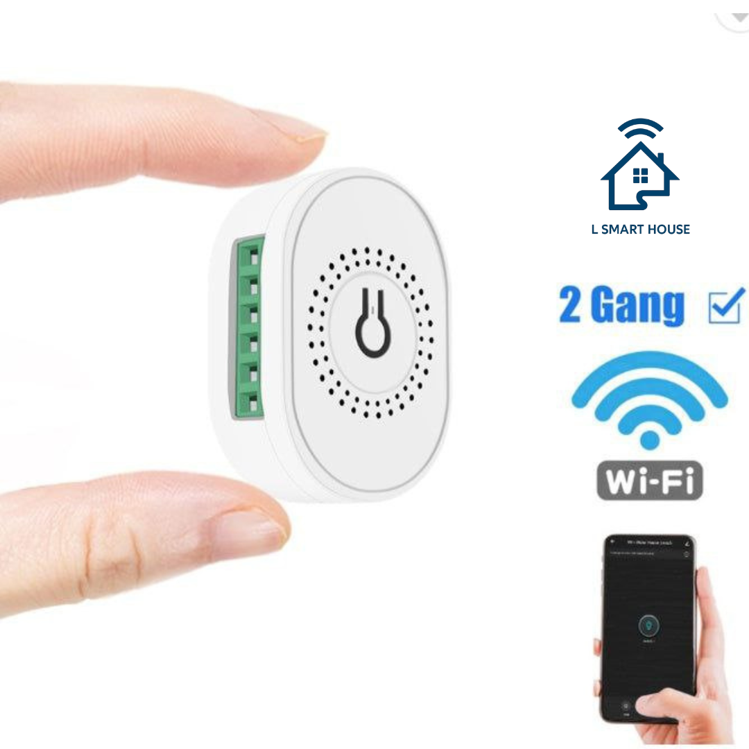 Mini switch Duplo Wi-Fi Tuya