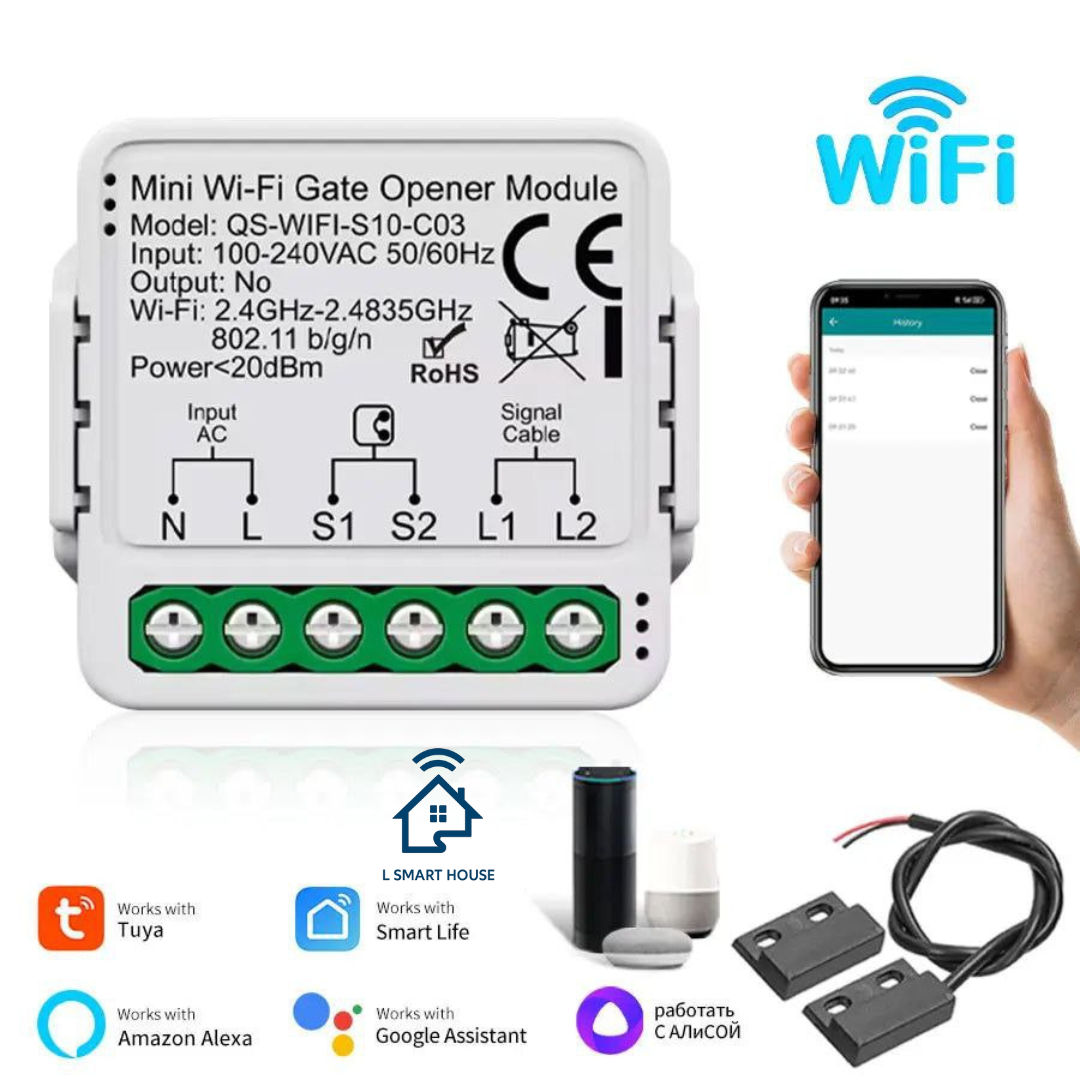 Modulo para Portão inteligente wifi Tuya